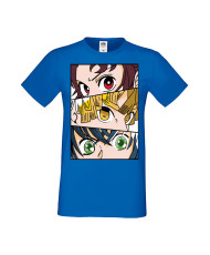 Мъжка Тениска Manga Anime Demon Slayer Trio