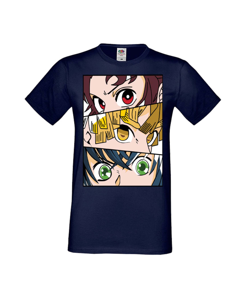 Мъжка Тениска Manga Anime Demon Slayer Trio