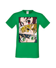 Мъжка Тениска Manga Anime Demon Slayer Trio