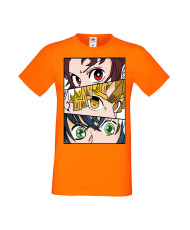 Мъжка Тениска Manga Anime Demon Slayer Trio