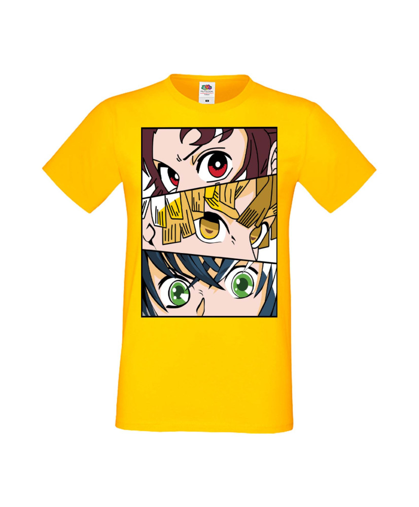 Мъжка Тениска Manga Anime Demon Slayer Trio