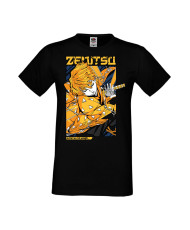 Мъжка Тениска Manga Anime Demon Slayer Zenitsu Agatsuma