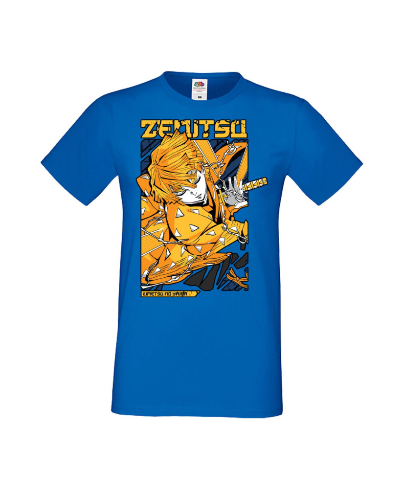 Мъжка Тениска Manga Anime Demon Slayer Zenitsu Agatsuma