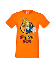 Мъжка Тениска Manga Anime Dragon Ball Z Vegeta Galick Gun
