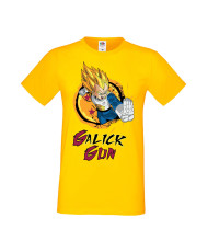 Мъжка Тениска Manga Anime Dragon Ball Z Vegeta Galick Gun