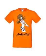 Мъжка Тениска Manga Anime Evangelion Asuka Langley Soryu