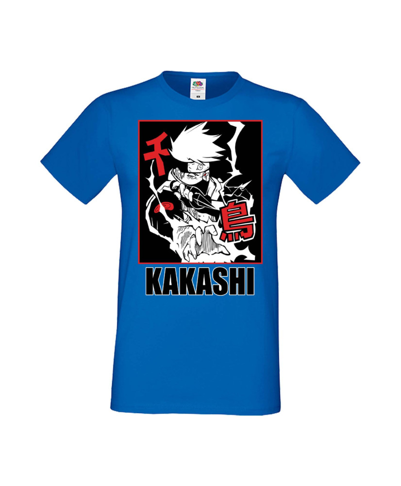Мъжка Тениска Manga Anime Naruto Hatake Kakashi 04 Chidori