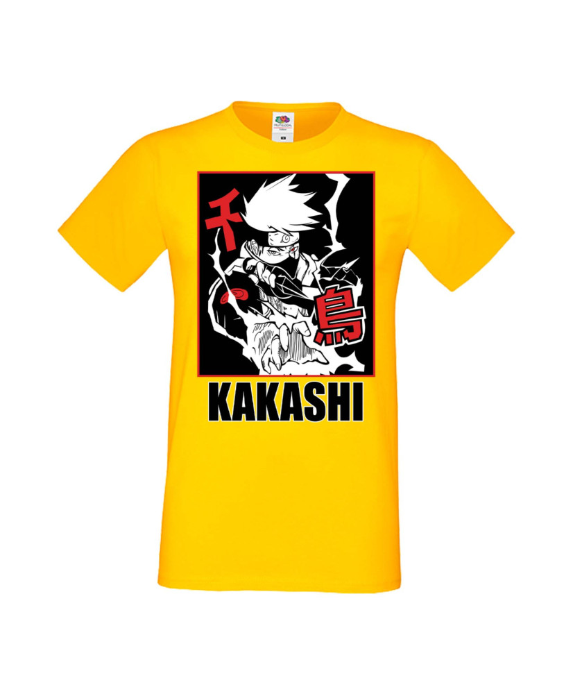 Мъжка Тениска Manga Anime Naruto Hatake Kakashi 04 Chidori Мъжка Тениска Manga Anime Naruto Hatake Kakashi 04 Chidori