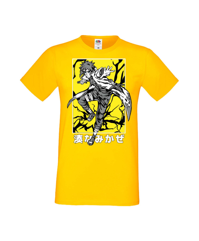 Мъжка Тениска Manga Anime Naruto Minato Namikaze Мъжка Тениска Manga Anime Naruto Minato Namikaze