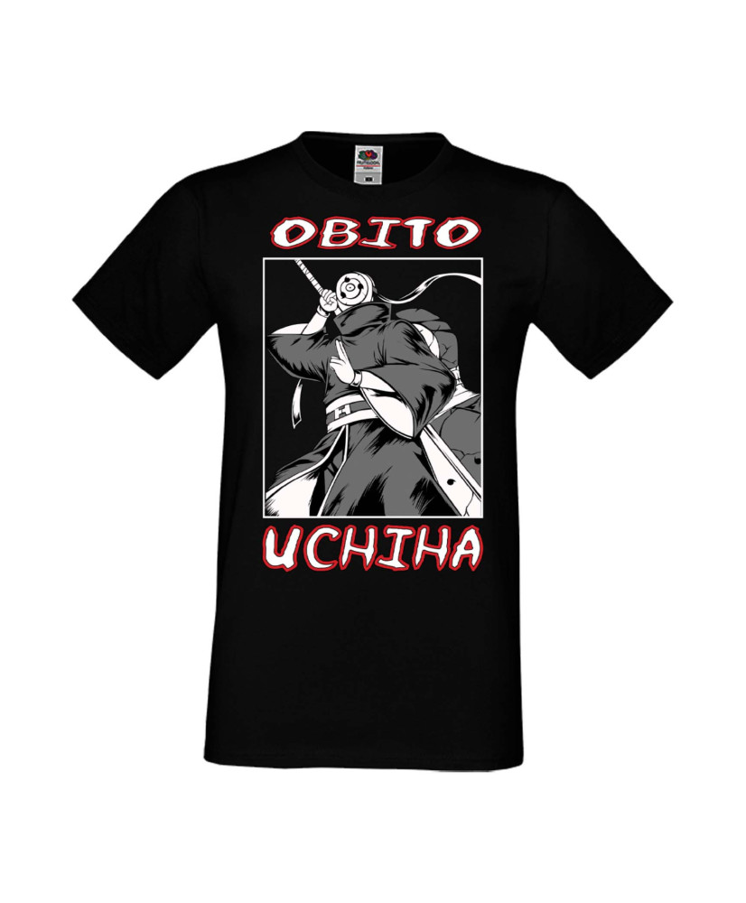 Мъжка Тениска Manga Anime Naruto Obito Uchiha Мъжка Тениска Manga Anime Naruto Obito Uchiha