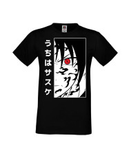 Мъжка Тениска Manga Anime Naruto Sasuke Uchiha 01