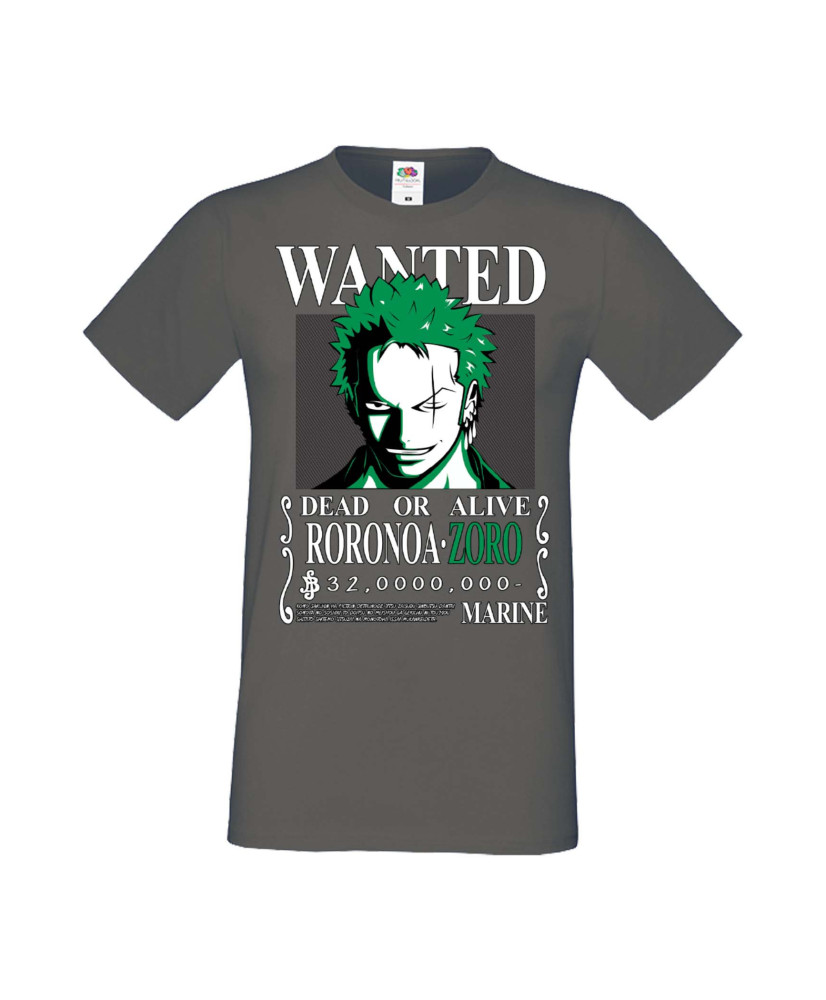 Мъжка Тениска Manga Anime One Piece Roronoa Zoro 01