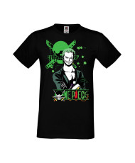 Мъжка Тениска Manga Anime One Piece Roronoa Zoro 03
