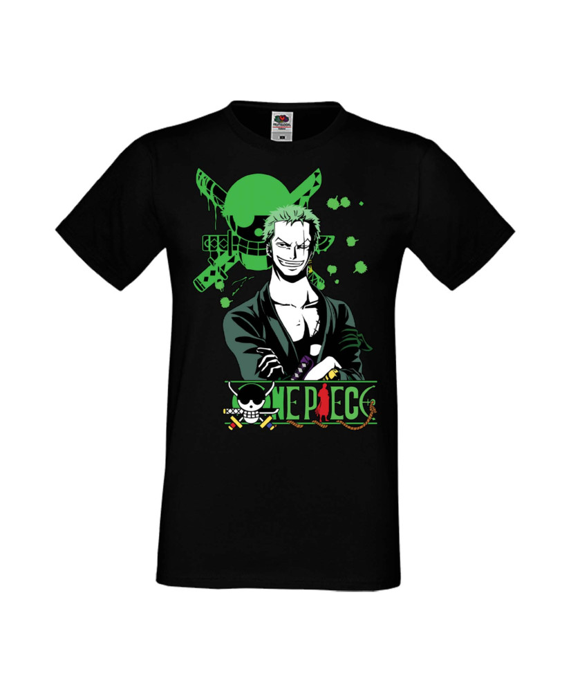 Мъжка Тениска Manga Anime One Piece Roronoa Zoro 03 Мъжка Тениска Manga Anime One Piece Roronoa Zoro 03