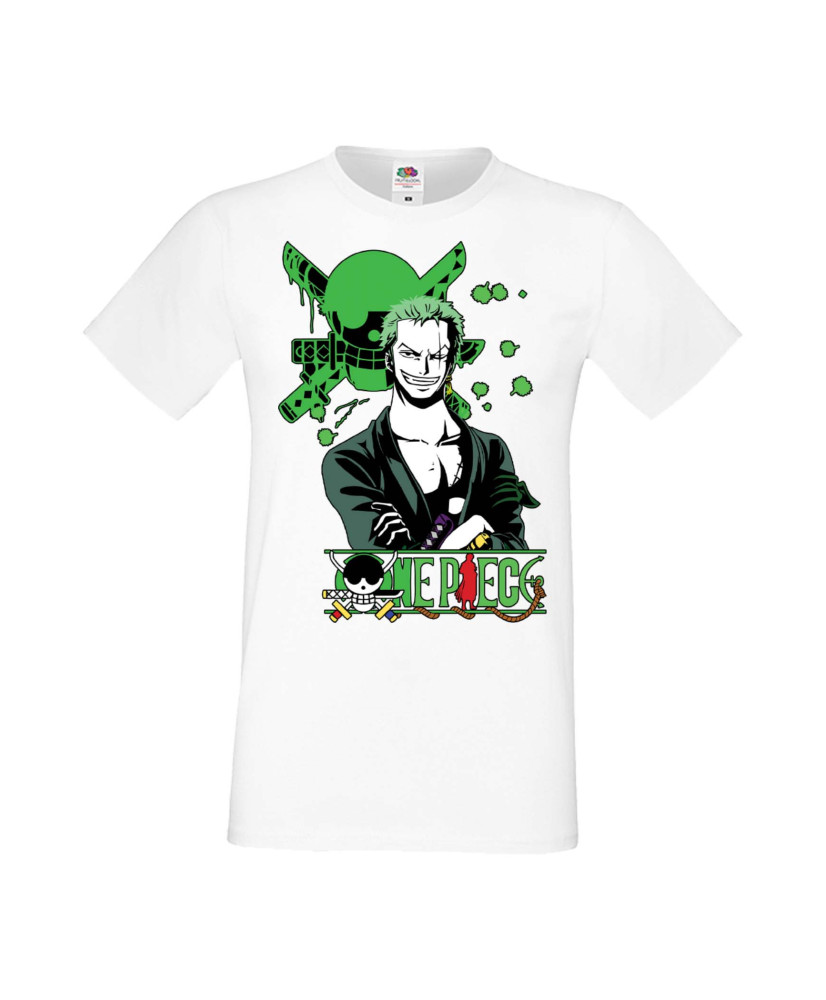 Мъжка Тениска Manga Anime One Piece Roronoa Zoro 03 Мъжка Тениска Manga Anime One Piece Roronoa Zoro 03