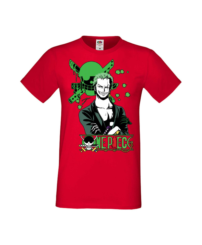 Мъжка Тениска Manga Anime One Piece Roronoa Zoro 03 Мъжка Тениска Manga Anime One Piece Roronoa Zoro 03