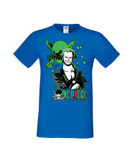 Мъжка Тениска Manga Anime One Piece Roronoa Zoro 03