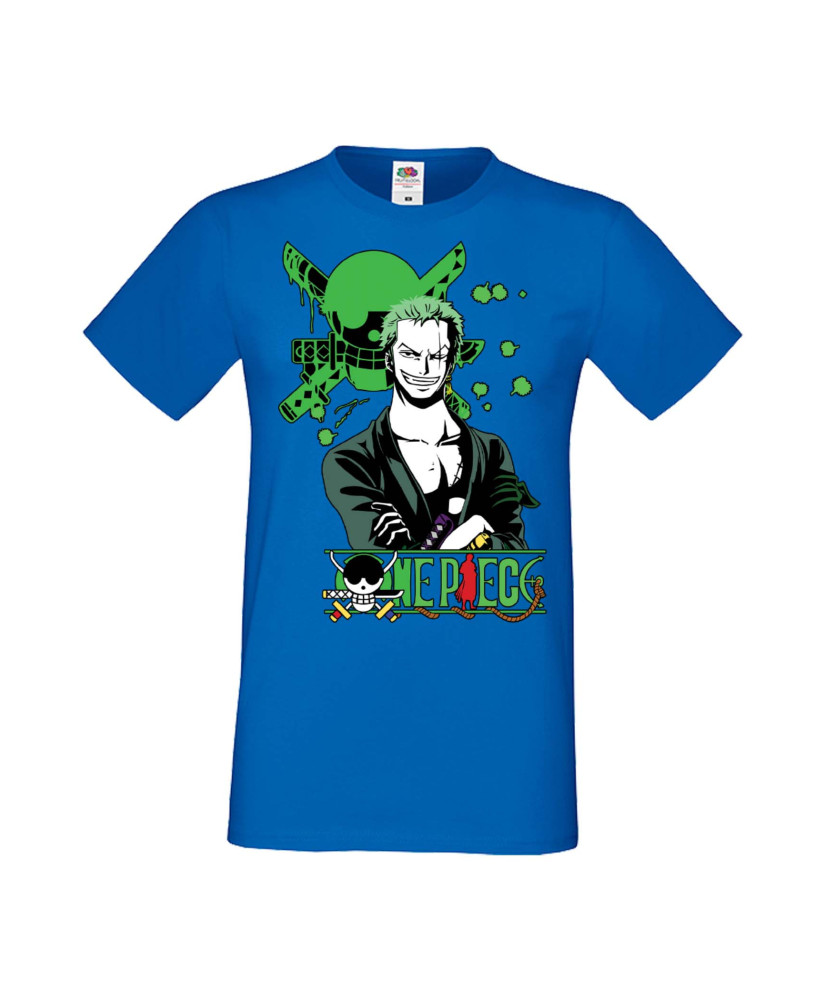Мъжка Тениска Manga Anime One Piece Roronoa Zoro 03 Мъжка Тениска Manga Anime One Piece Roronoa Zoro 03