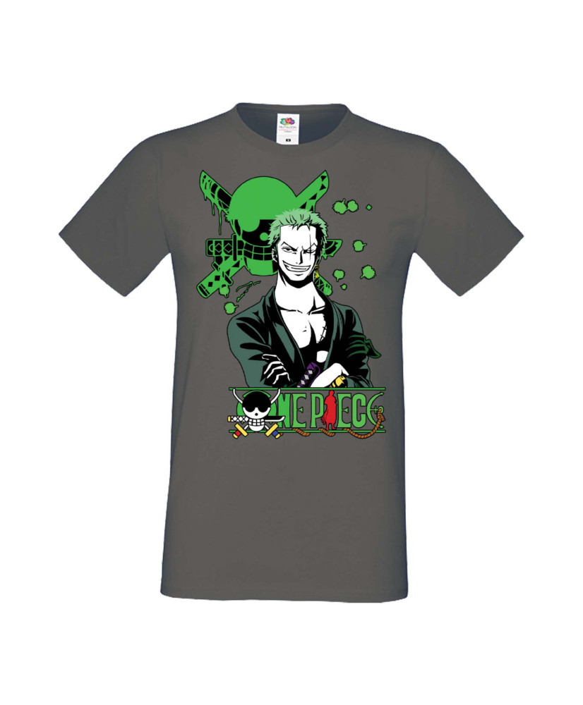 Мъжка Тениска Manga Anime One Piece Roronoa Zoro 03 Мъжка Тениска Manga Anime One Piece Roronoa Zoro 03