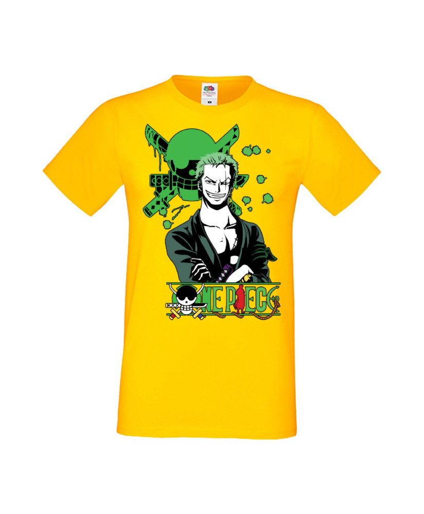 Мъжка Тениска Manga Anime One Piece Roronoa Zoro 03 Мъжка Тениска Manga Anime One Piece Roronoa Zoro 03