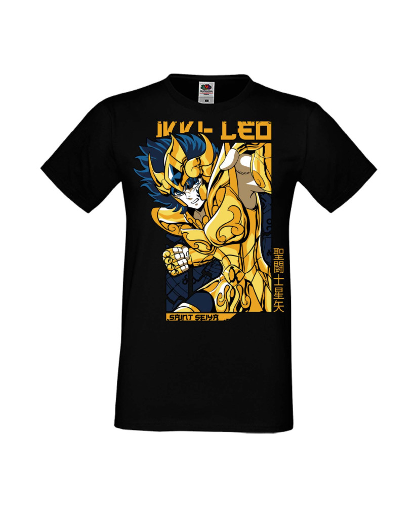 Мъжка Тениска Manga Anime Saint Seiya Leo Aiolia 01