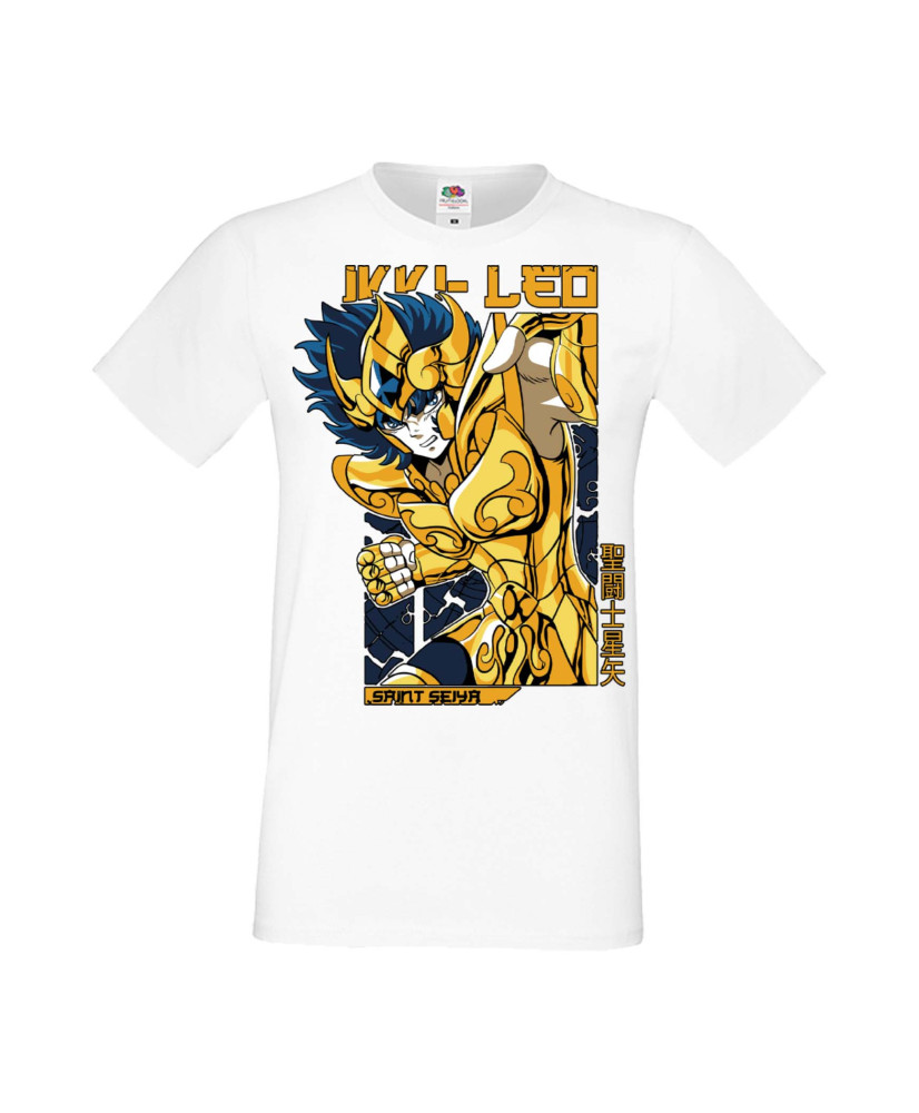Мъжка Тениска Manga Anime Saint Seiya Leo Aiolia 01