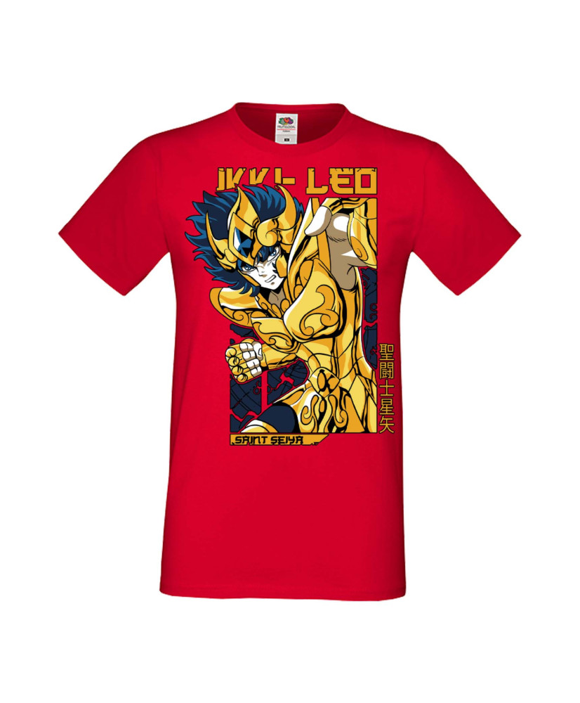 Мъжка Тениска Manga Anime Saint Seiya Leo Aiolia 01