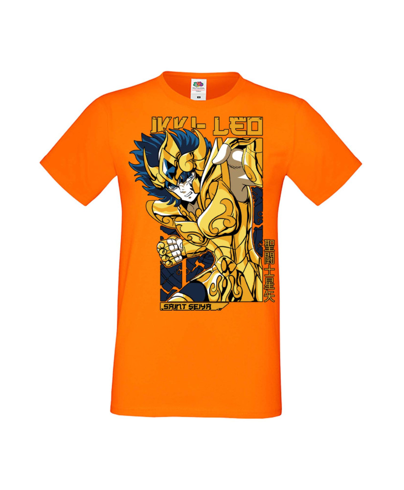 Мъжка Тениска Manga Anime Saint Seiya Leo Aiolia 01
