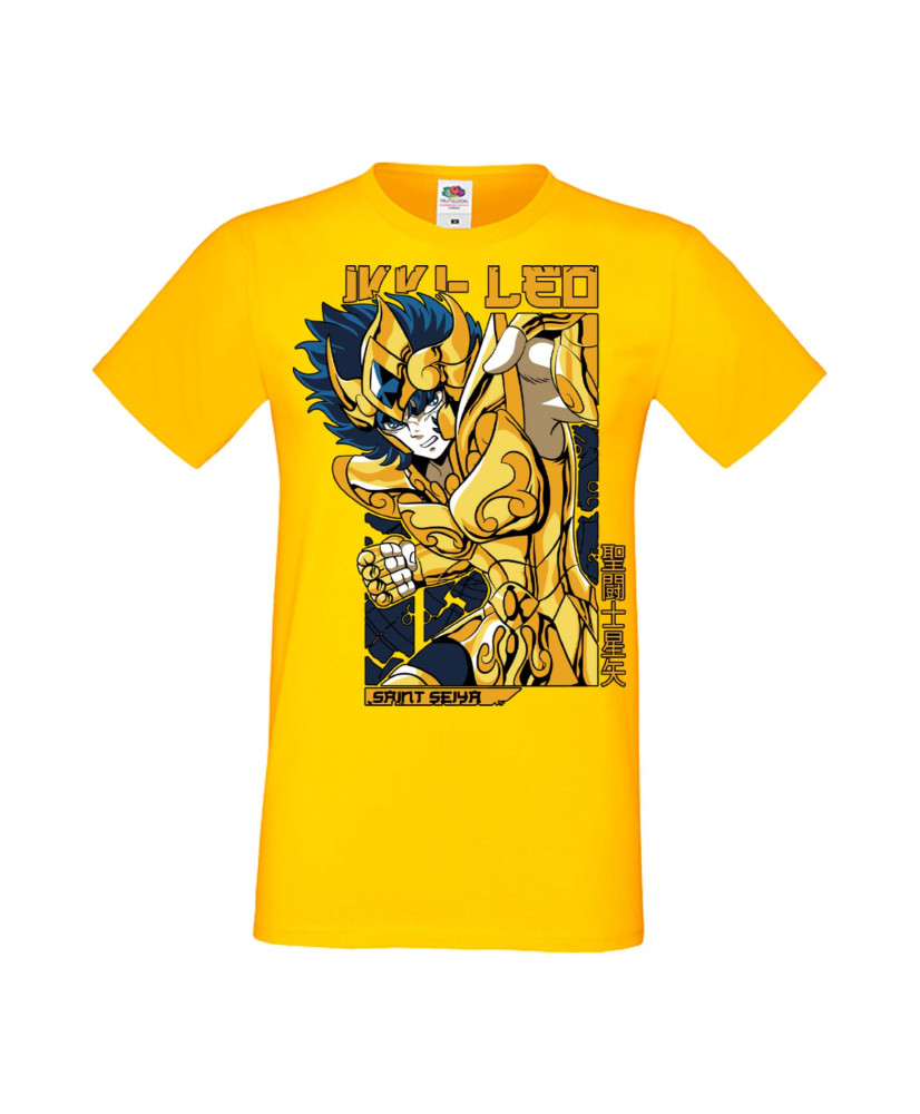 Мъжка Тениска Manga Anime Saint Seiya Leo Aiolia 01