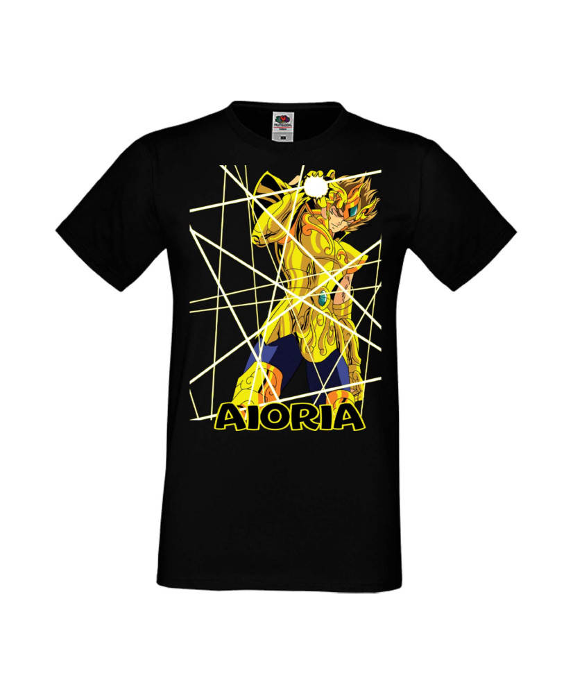 Мъжка Тениска Manga Anime Saint Seiya Leo Aiolia 02
