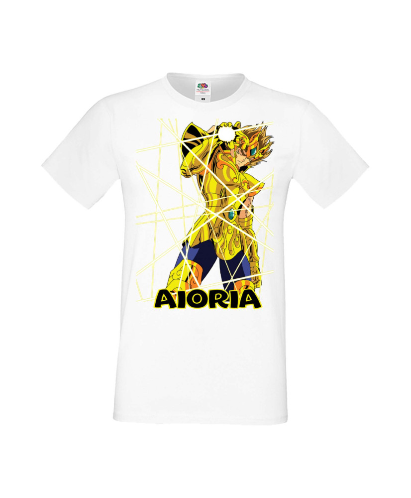 Мъжка Тениска Manga Anime Saint Seiya Leo Aiolia 02