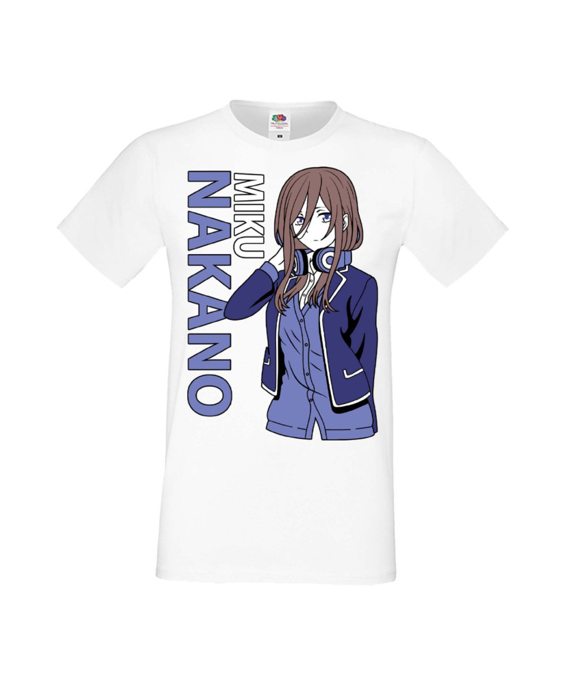 Мъжка Тениска Manga Anime The Quintessential Quintuplets Miku Nakano Мъжка Тениска Manga Anime The Quintessential Quintuplets Miku Nakano