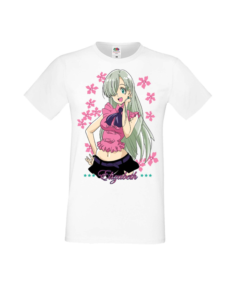 Мъжка Тениска Manga Anime The Seven Deadly Sins Elizabeth Liones Мъжка Тениска Manga Anime The Seven Deadly Sins Elizabeth Liones