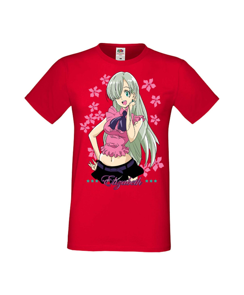Мъжка Тениска Manga Anime The Seven Deadly Sins Elizabeth Liones Мъжка Тениска Manga Anime The Seven Deadly Sins Elizabeth Liones