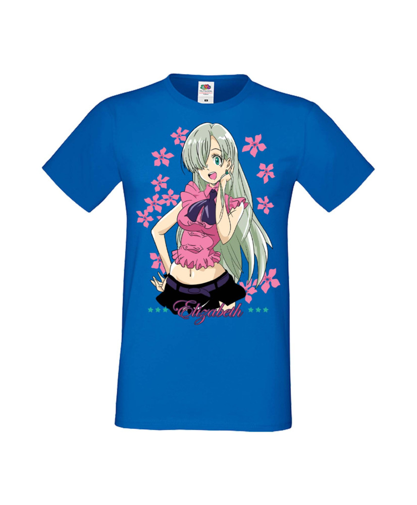 Мъжка Тениска Manga Anime The Seven Deadly Sins Elizabeth Liones Мъжка Тениска Manga Anime The Seven Deadly Sins Elizabeth Liones