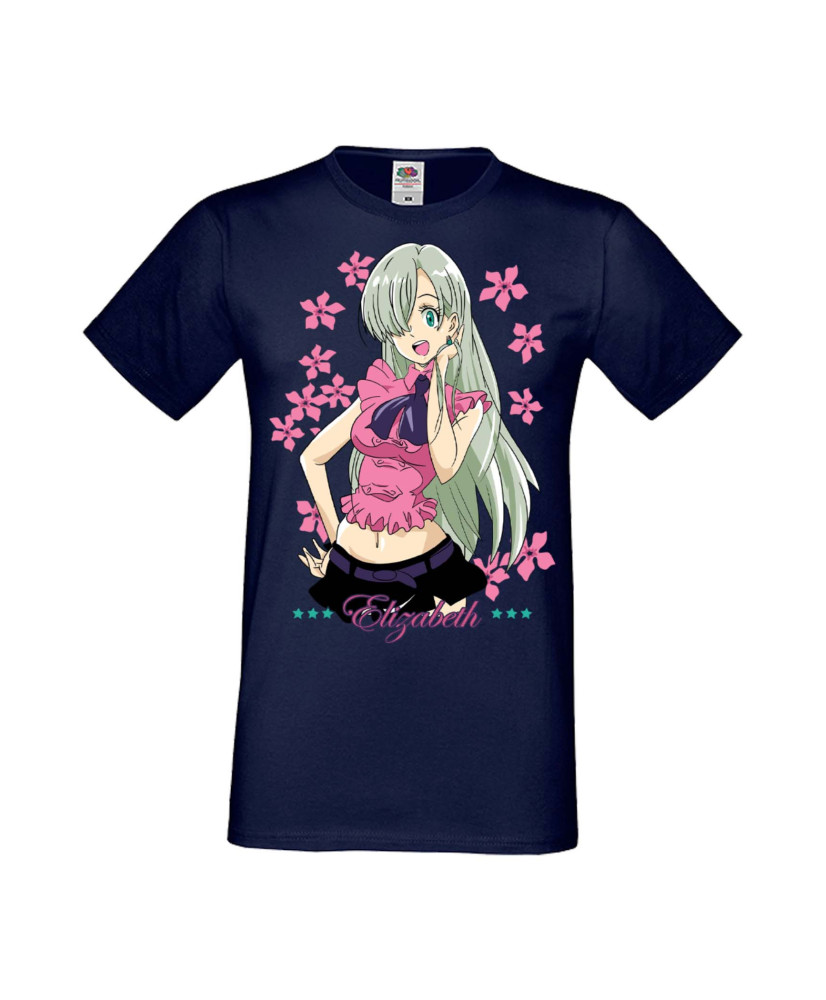 Мъжка Тениска Manga Anime The Seven Deadly Sins Elizabeth Liones Мъжка Тениска Manga Anime The Seven Deadly Sins Elizabeth Liones