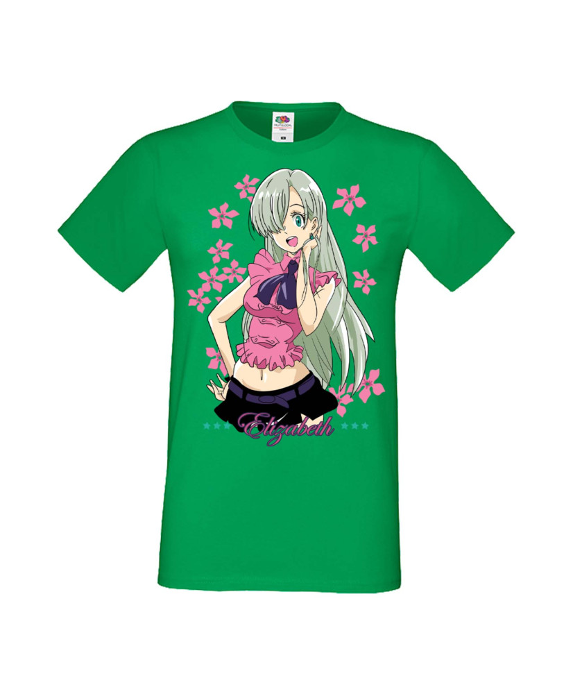Мъжка Тениска Manga Anime The Seven Deadly Sins Elizabeth Liones Мъжка Тениска Manga Anime The Seven Deadly Sins Elizabeth Liones