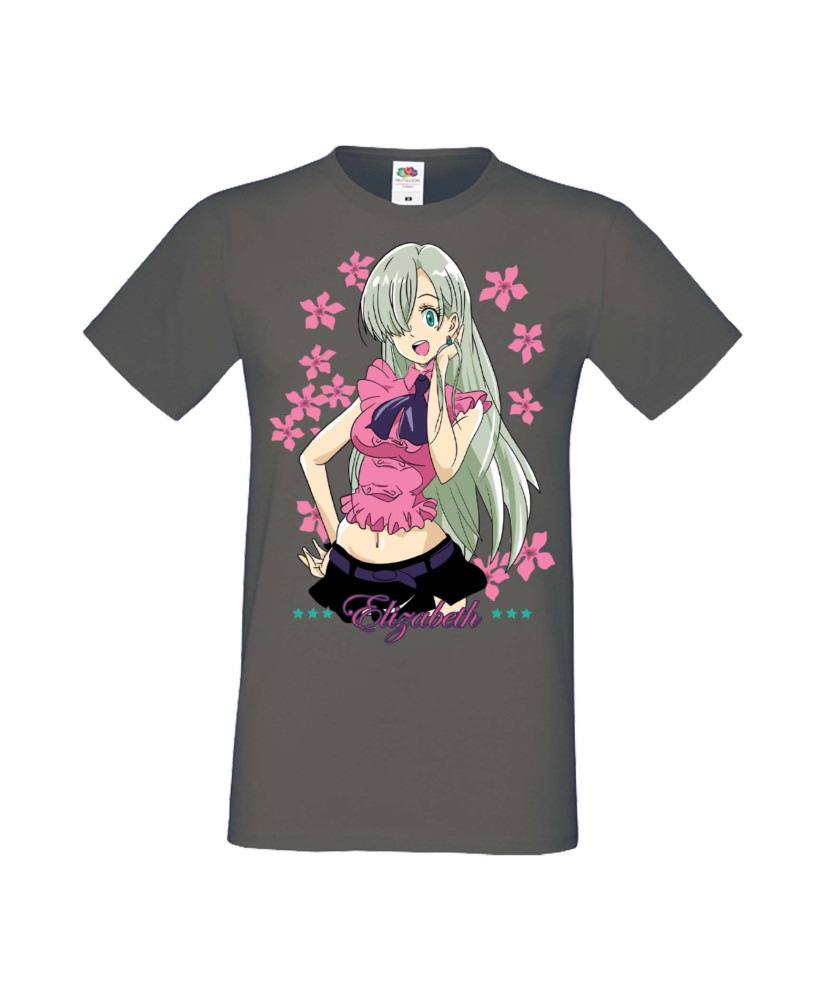 Мъжка Тениска Manga Anime The Seven Deadly Sins Elizabeth Liones Мъжка Тениска Manga Anime The Seven Deadly Sins Elizabeth Liones