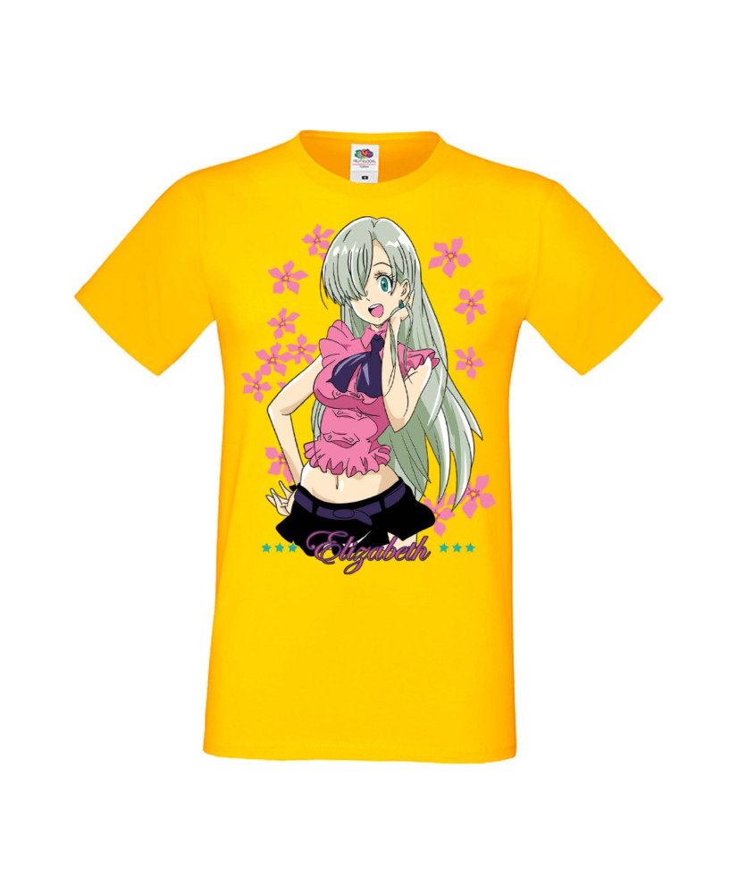 Мъжка Тениска Manga Anime The Seven Deadly Sins Elizabeth Liones Мъжка Тениска Manga Anime The Seven Deadly Sins Elizabeth Liones