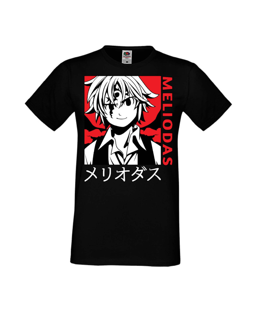 Мъжка Тениска Manga Anime The Seven Deadly Sins Meliodas 04 Мъжка Тениска Manga Anime The Seven Deadly Sins Meliodas 04