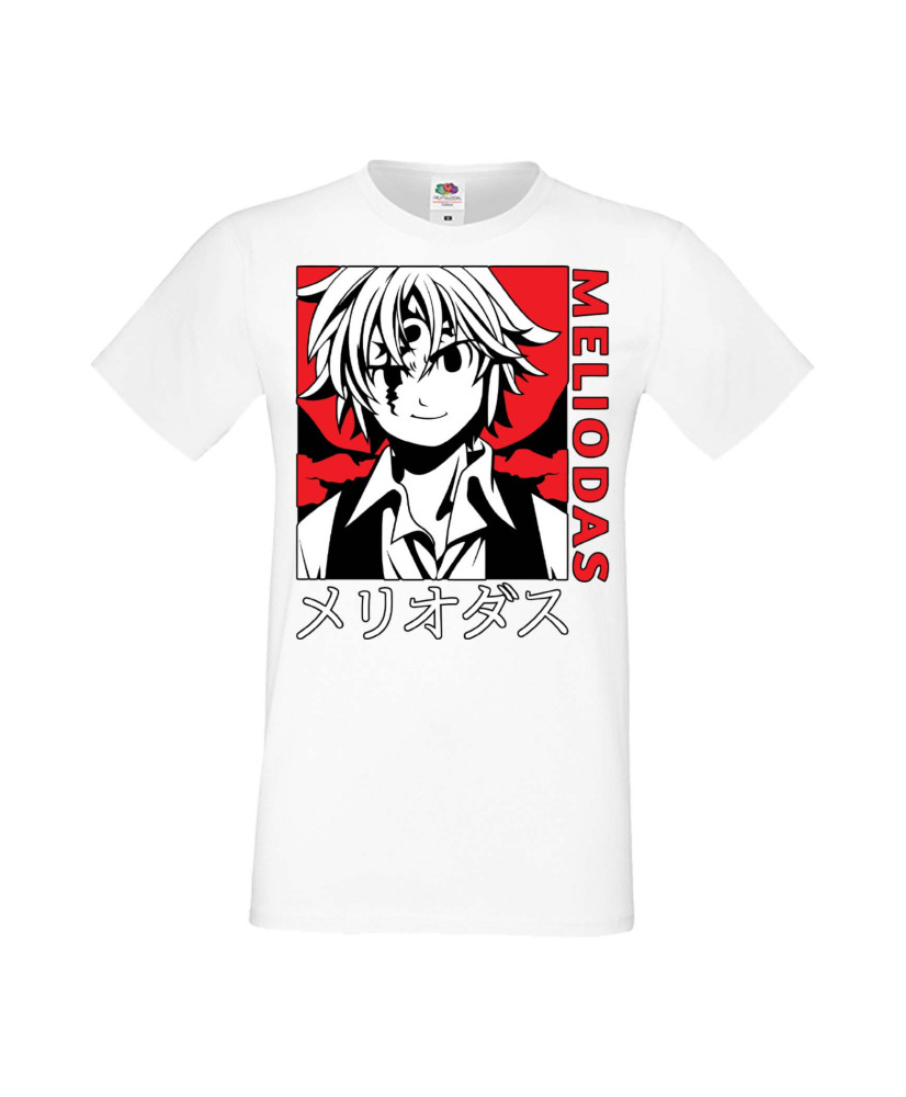 Мъжка Тениска Manga Anime The Seven Deadly Sins Meliodas 04 Мъжка Тениска Manga Anime The Seven Deadly Sins Meliodas 04