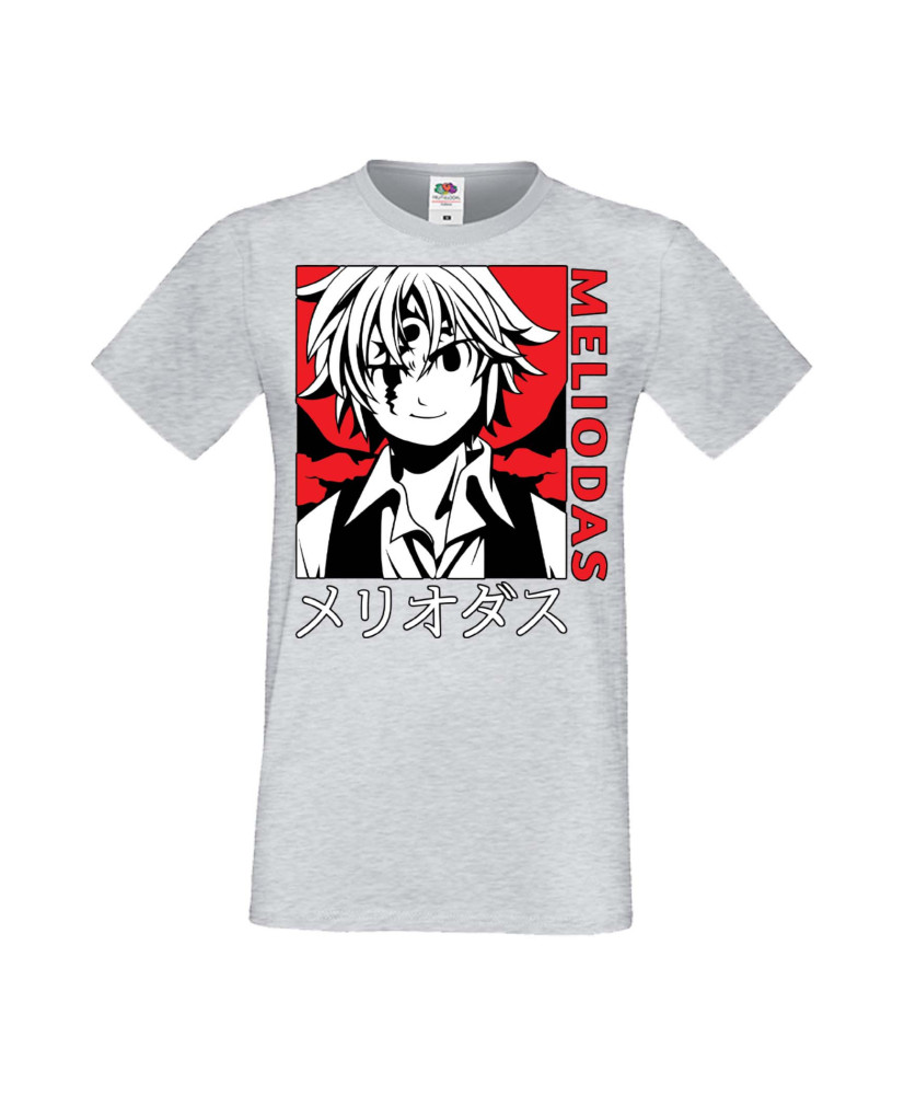 Мъжка Тениска Manga Anime The Seven Deadly Sins Meliodas 04 Мъжка Тениска Manga Anime The Seven Deadly Sins Meliodas 04