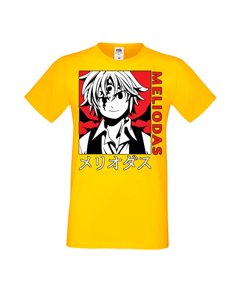 Мъжка Тениска Manga Anime The Seven Deadly Sins Meliodas 04 Мъжка Тениска Manga Anime The Seven Deadly Sins Meliodas 04