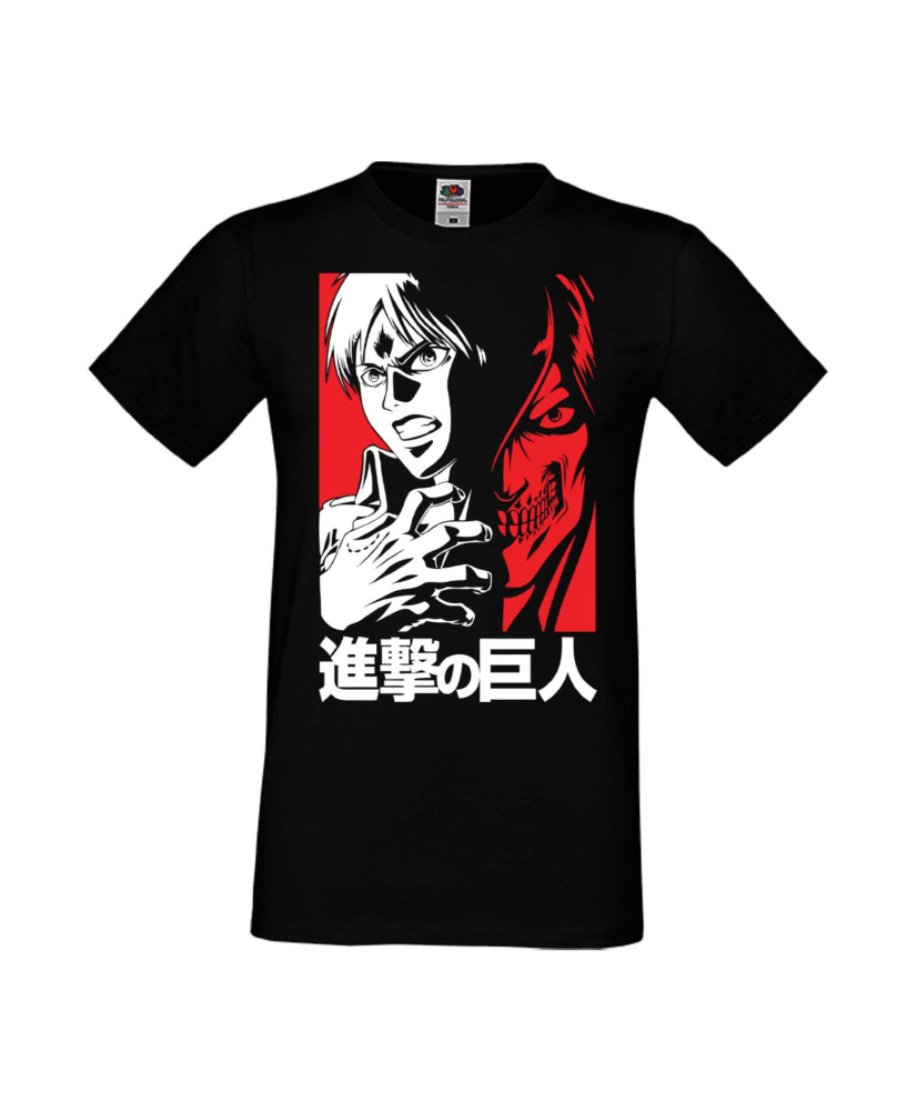 Мъжка Тениска Manga Anime Attack On Titan Eren Jeager 02