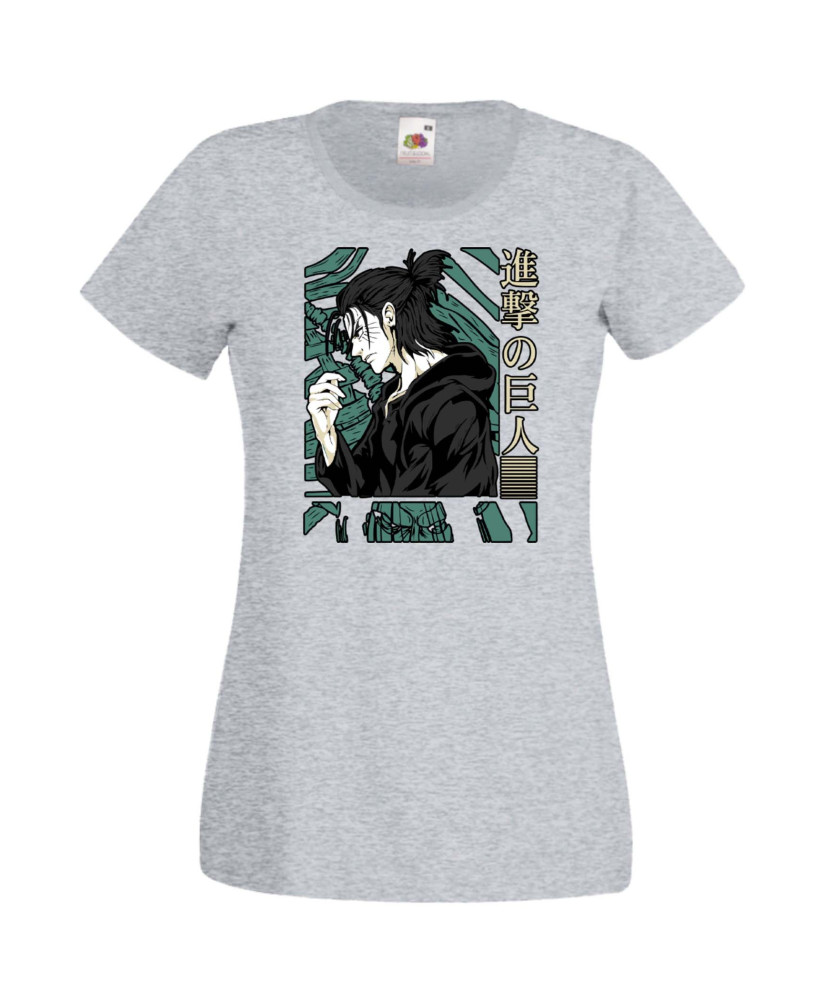 Дамска Тениска Anime Manga Anime, Manga, Japan Anime, Japan Manga, Japan Animation, Japan Comics, Attack On Titan, Levi Ackerman