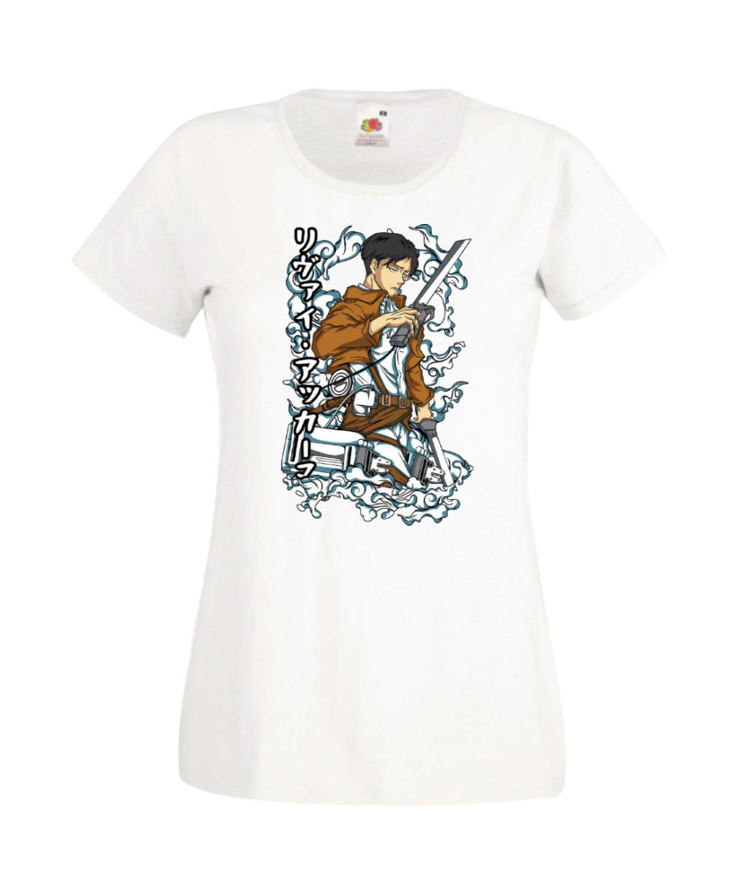 Дамска Тениска Anime Manga Anime, Manga, Japan Anime, Japan Manga, Japan Animation, Japan Comics, Attack On Titan, Levi Ackerman