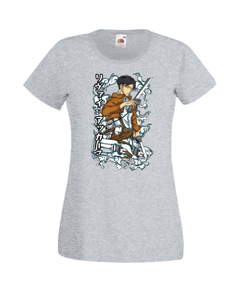 Дамска Тениска Anime Manga Anime, Manga, Japan Anime, Japan Manga, Japan Animation, Japan Comics, Attack On Titan, Levi Ackerman