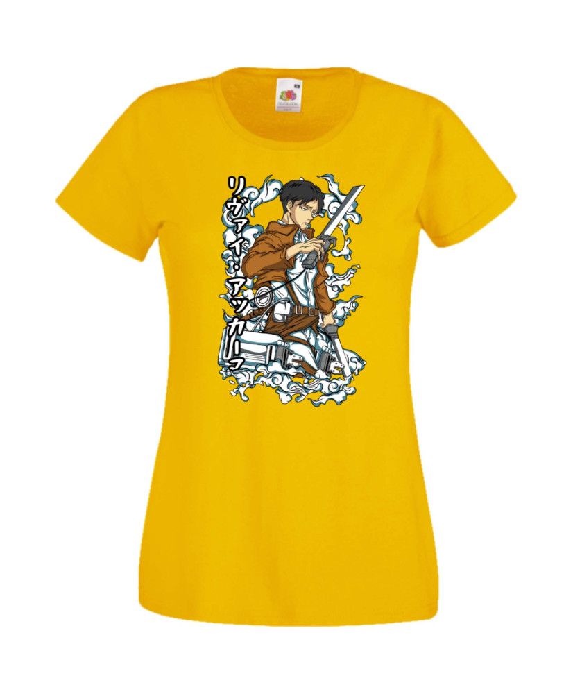 Дамска Тениска Anime Manga Anime, Manga, Japan Anime, Japan Manga, Japan Animation, Japan Comics, Attack On Titan, Levi Ackerman