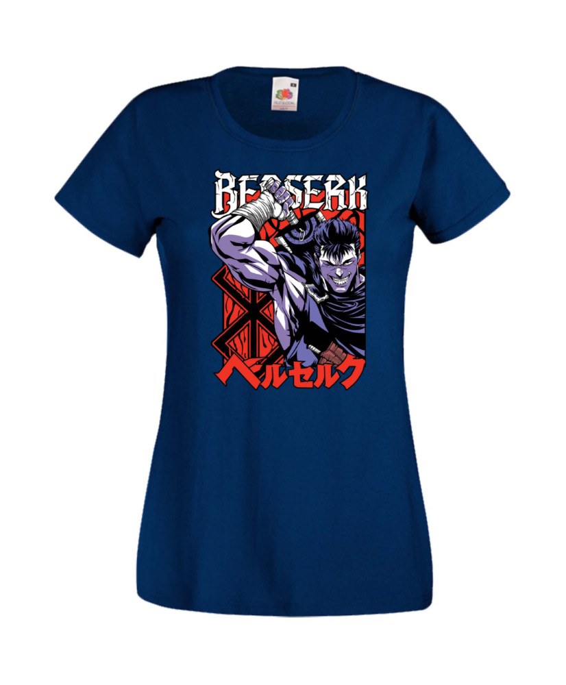 Дамска Тениска Anime Manga Anime, Manga, Japan Anime, Japan Manga, Japan Animation, Japan Comics, Berserk Guts, Black Swordsman,