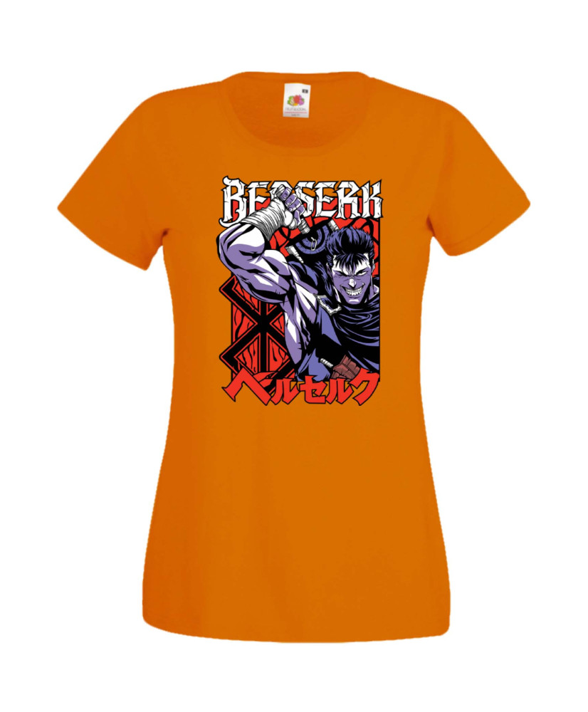 Дамска Тениска Anime Manga Anime, Manga, Japan Anime, Japan Manga, Japan Animation, Japan Comics, Berserk Guts, Black Swordsman,